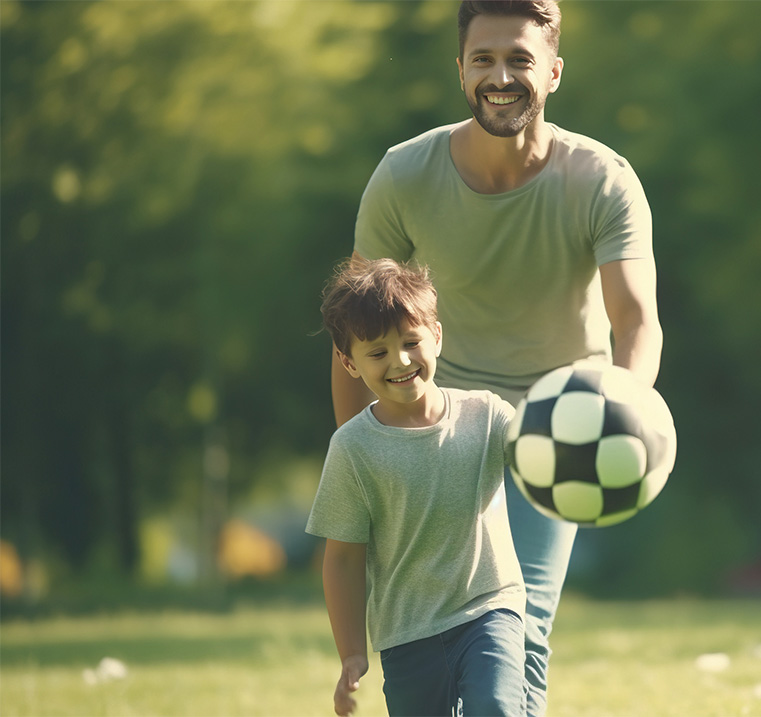 pai e filho futebol
