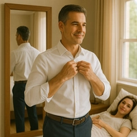 Homem confiante em uma reunião de negócios.